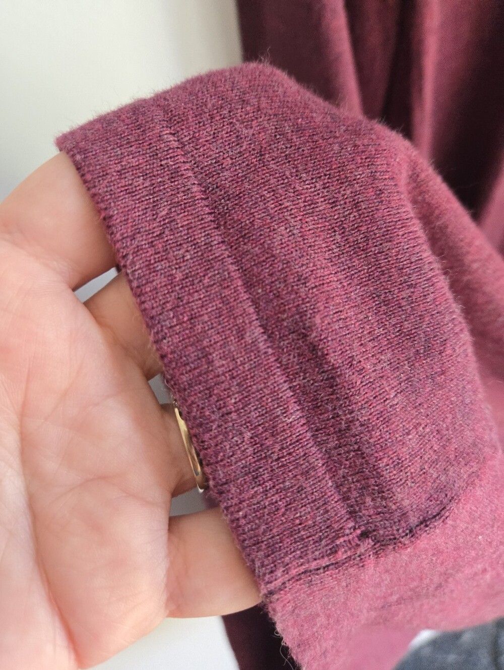FAT FACE cotton knit sweater dress In Raspberry-plum - Picture 6 of 13
